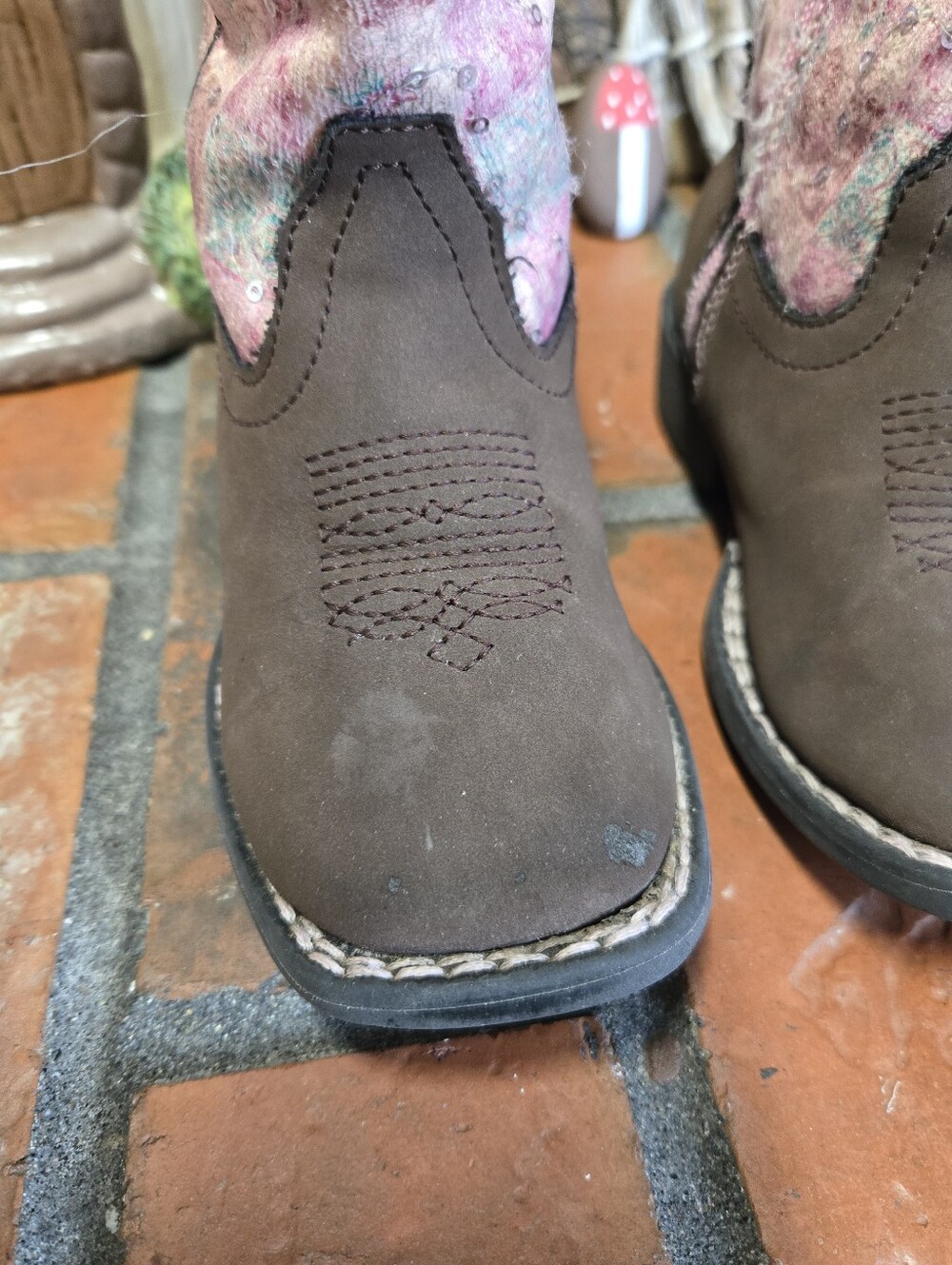 Roper Pink Floral Shine Boots - Picture 4 of 9